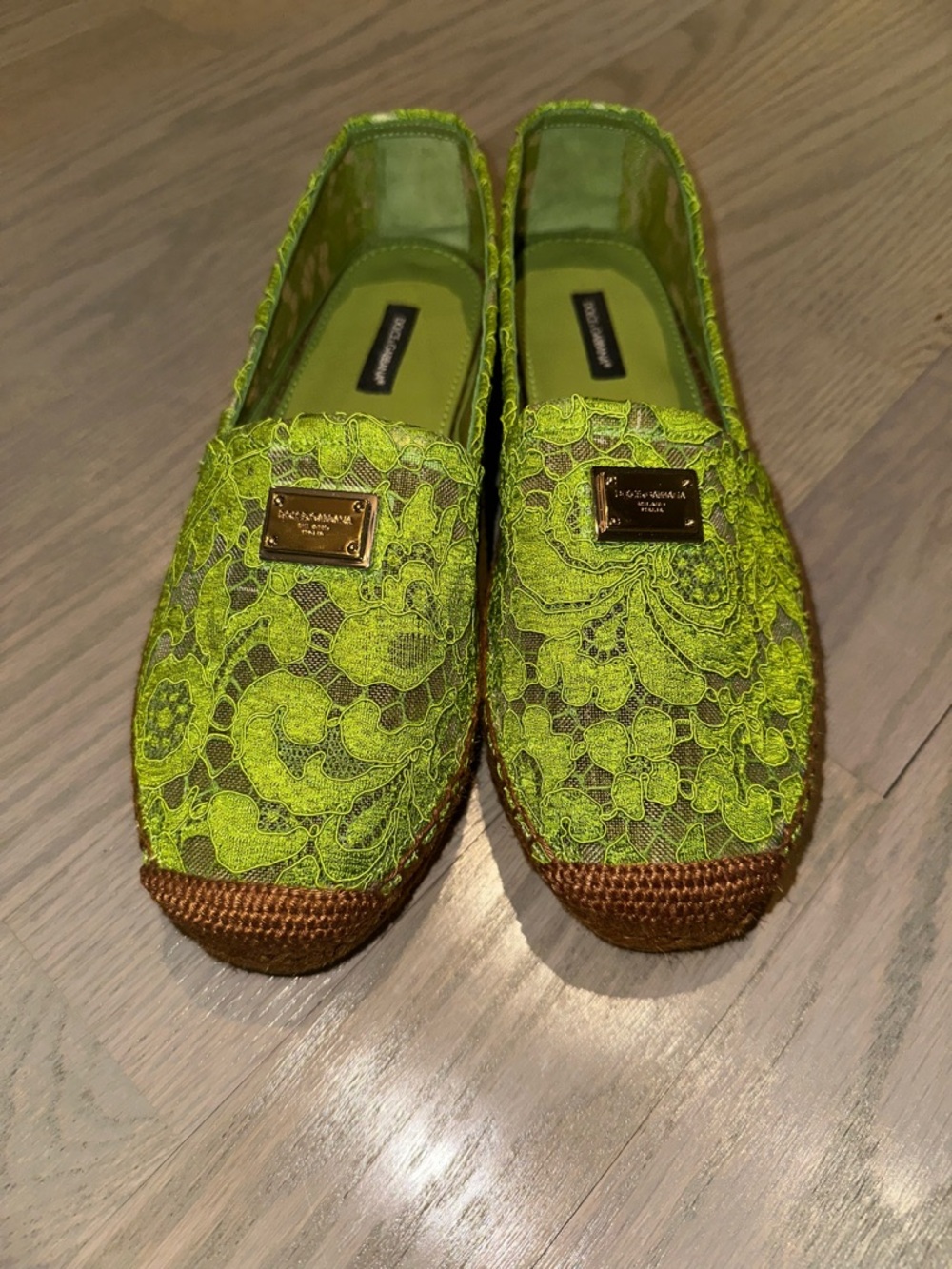 Dolce & Gabbana Lace Espadrilles sz 8
